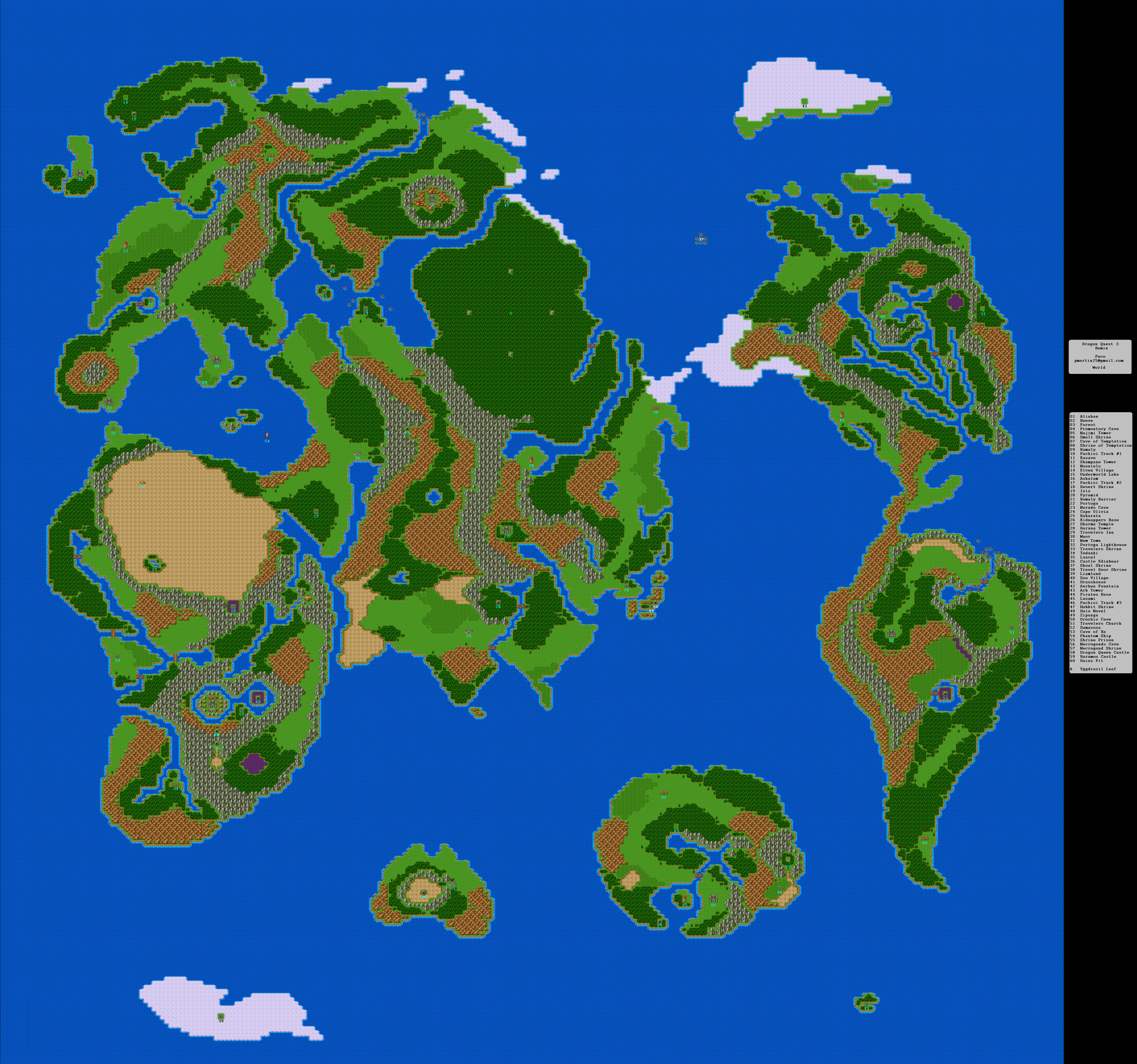 Dragon Quest Iii World Map